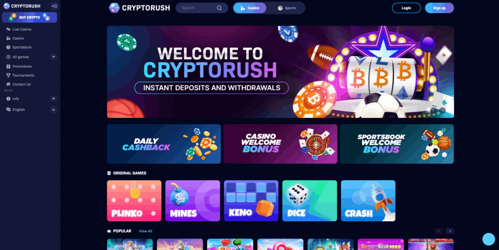 Cryptorush Casino